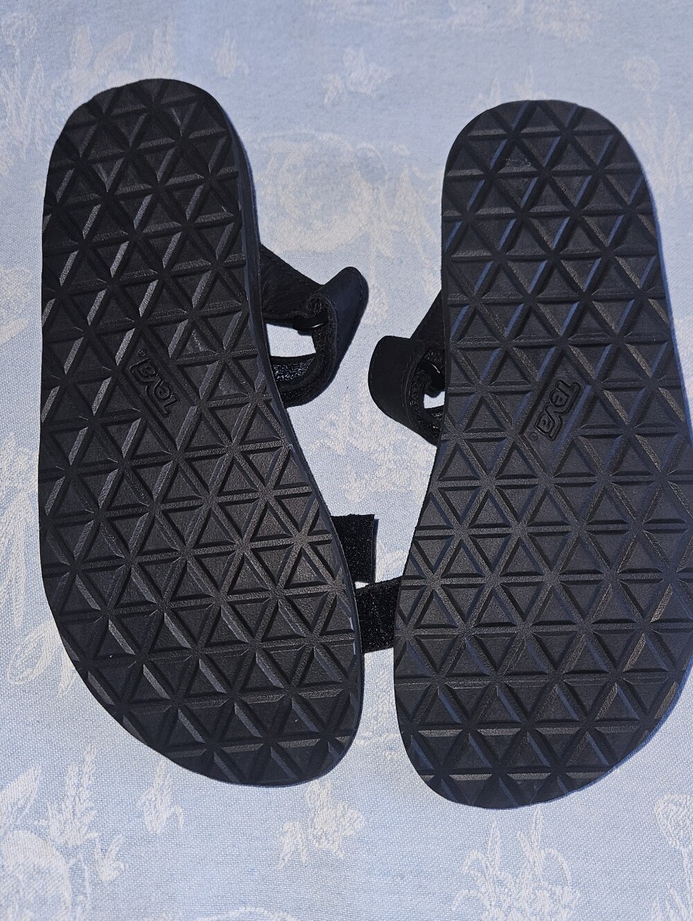 TEVA UNIVERSAL SLIDE MENS SANDALS BLACK Leather, Men Size 10 New - Picture 10 of 11